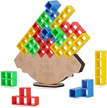 Swing Stack Tower Game – Wobble & Balance Challenge for Kids & Adults | STEM Building Toy for 2 Players | Fun Family & Travel Game (Pack of 1)