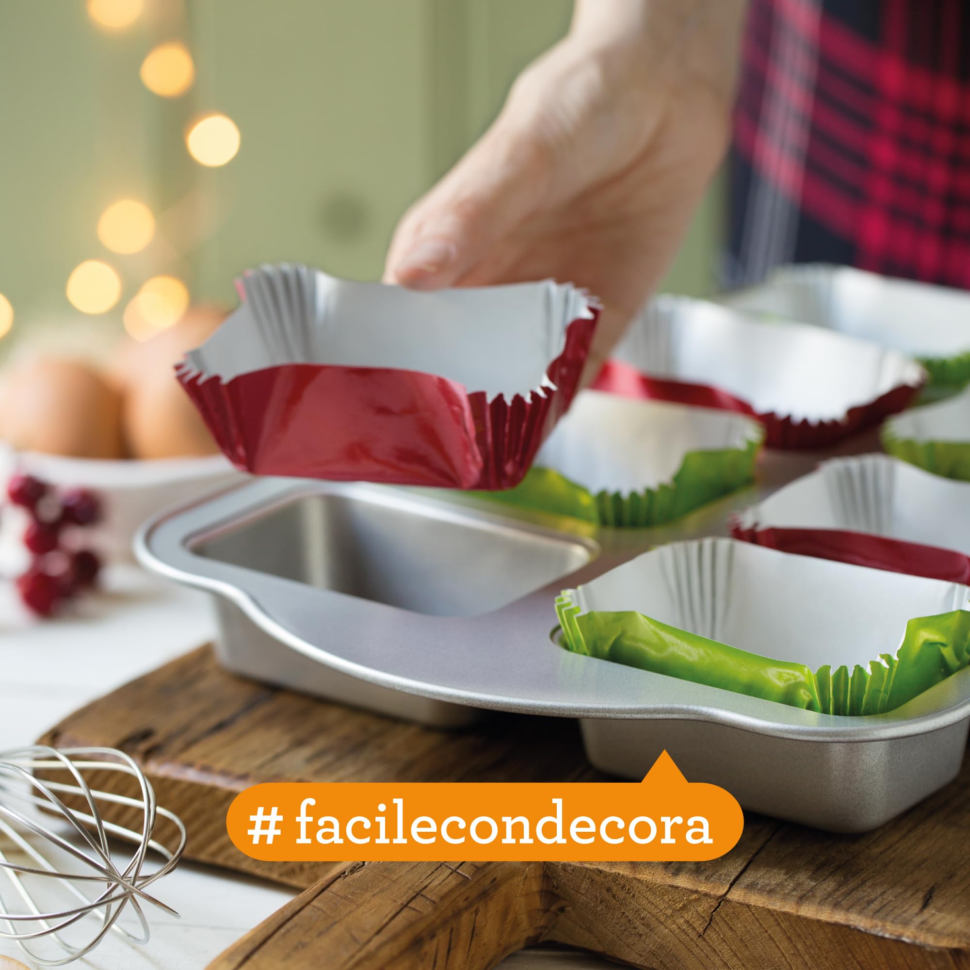 Pirottini Plum Cake Decora - 20 Pezzi Verde 80x50x32mm, Resistenza 220&deg;C, Made In Italy