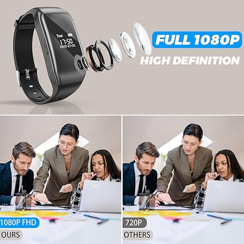 Miniatura 3 de Cámara de cuerpo oculto cámara espía HD de 1080p de 64 GB tarjeta de memoria cámara corporal de video grabación de fotos para conferencias de