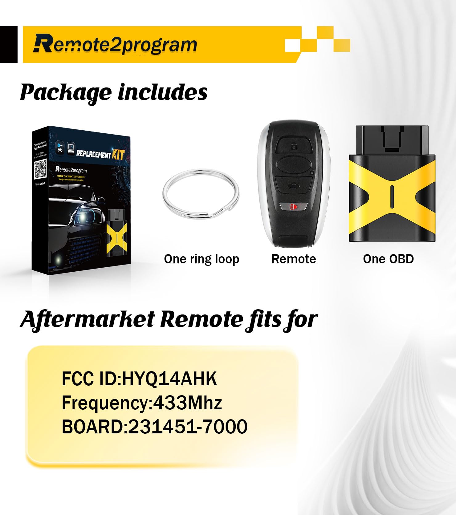 Buy 2015 2016 SUBARU LEGACY OUTBACK SMART KEY KEYLESS REMOTE HYQ14AHC NEAR PERFECT In Bonita - Foto 8