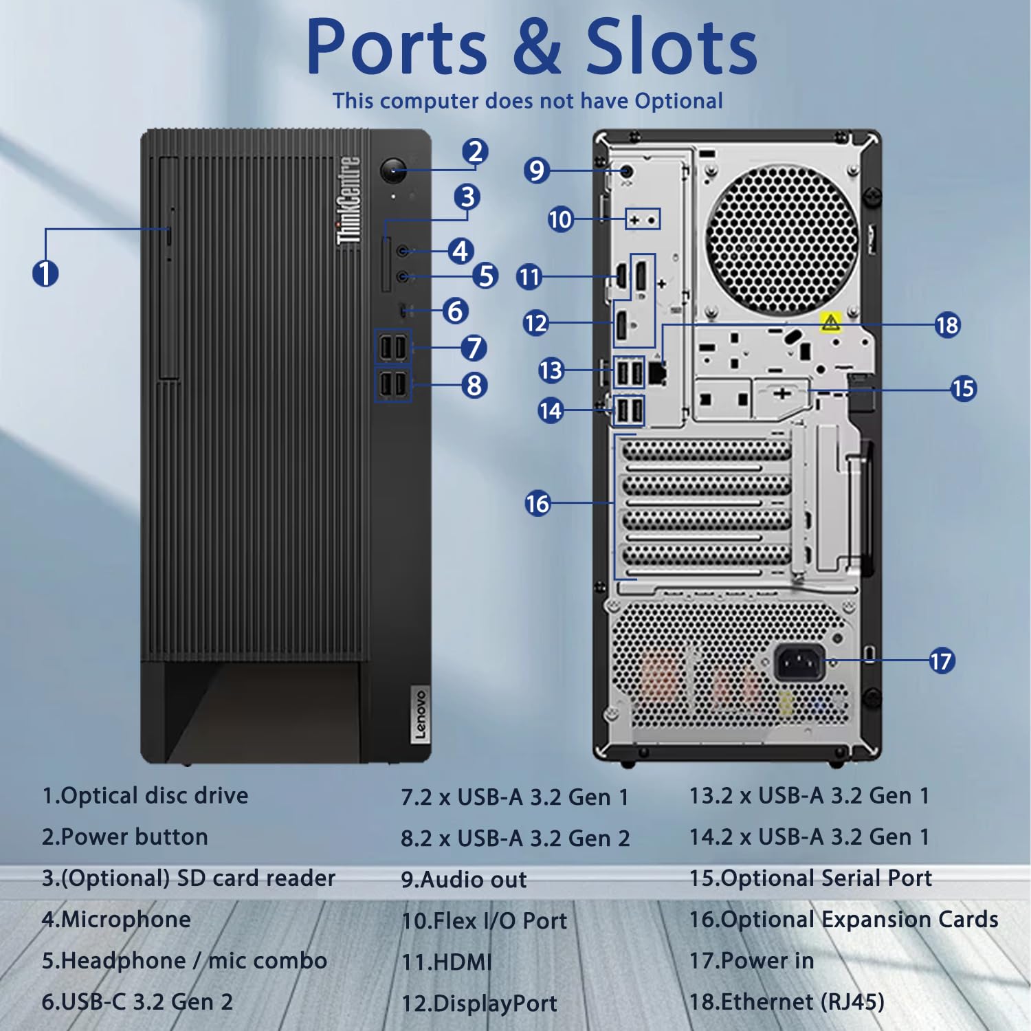 Amazon.com: Lenovo ThinkCentre M90t G3 Business Tower Desktop