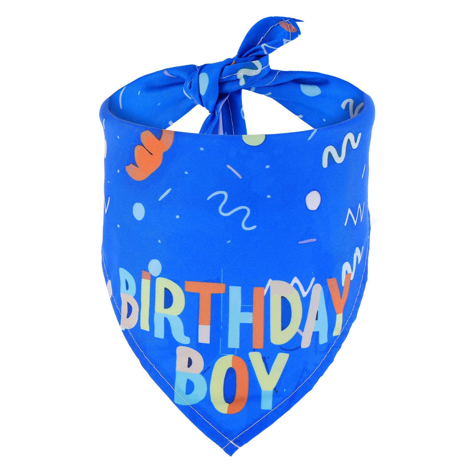 Birthday Dog Bandana Blue Birthday Dog Bandana Pet Party Supplies Pet Scarf for Large Doggy
