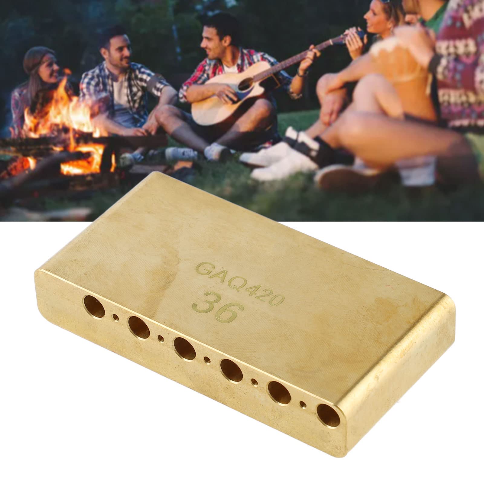Bloque de Trmolo de Latn para Guitarra, Bloque de Trmolo de Latn Macizo, Reemplazo de Estndar para Puente de Guitarra Elctrica