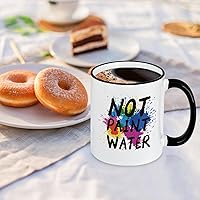 Vista 2 de Regalos para profesores de arte, taza de café con agua sin pintar de 11 onzas, regalos de agradecimiento para profesores de arte, artistas