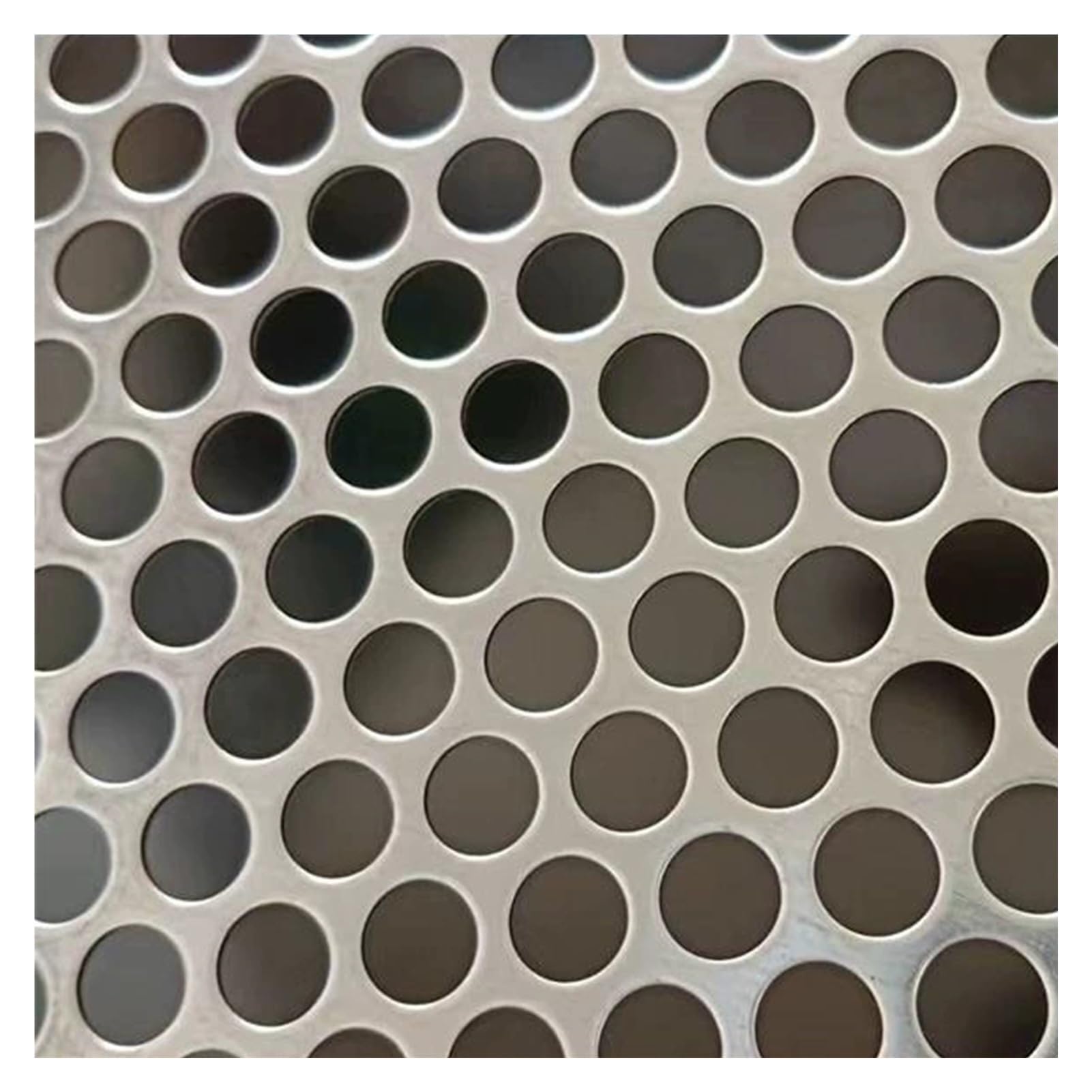 Lochblech Edelstahl 0,8mm Dicke Langlebiges Metallblech Gartenschutzzaun DIY Blumentopf Regal(8mm/0.8mm,40x40cm)