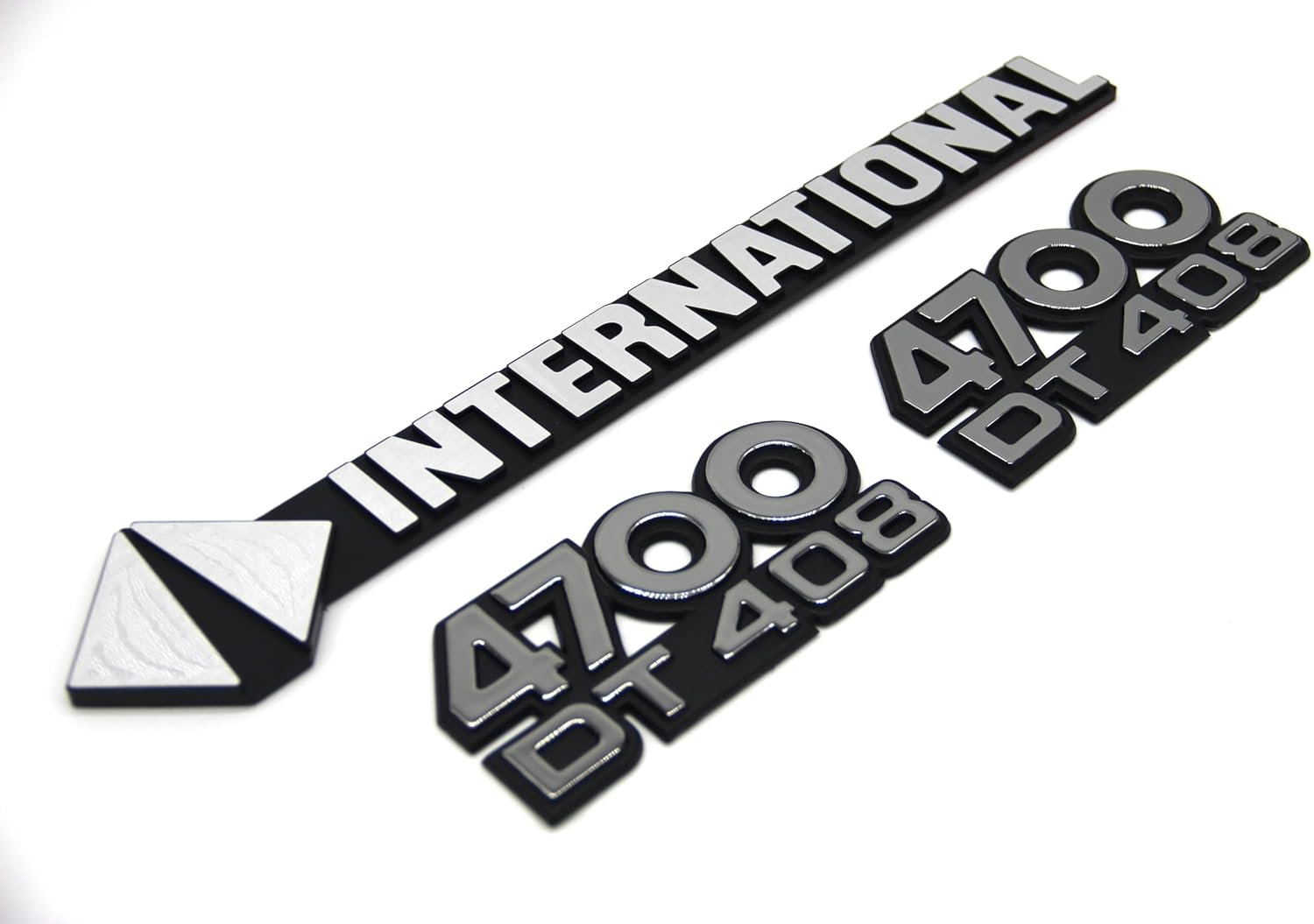 Side and Front Emblem Set (3-Piece) Compatible with International 4700 DT408 Truck