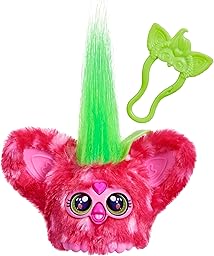 Furby Furblets, Minipeluche ber-Ree, Temática de Fresa, Rojo, Música y Sonidos, Juguetes con temática de Alimentos, para niños y niñas a Partir de 6 años