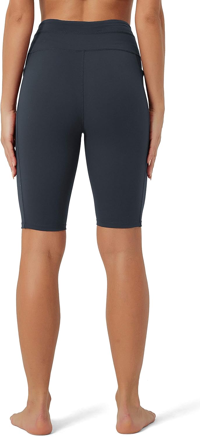 Rataves Womens Shorts 10" Workout Yoga Shorts with Pockets High Waisted Athletic Shorts Running Biker Shorts(007) - Image 4