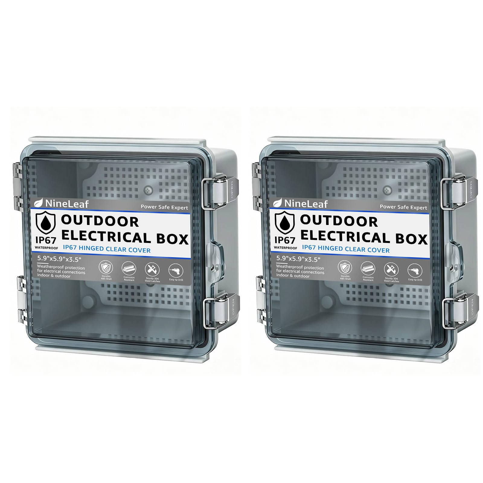 Outdoor Junction Box, IP66 Waterproof Electrical Project ABS Plastic Boxes — Amazon image 27
