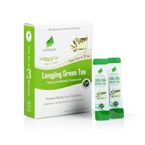 Miniatura 2 de Longjing Té instantáneo orgánico en el camino LeCharm 100% té verde natural, bebida sin azúcar en polvo de té cristalizado instantáneo para agua