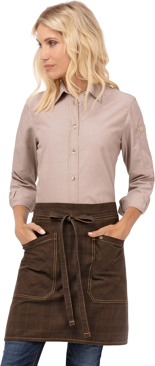 Chef Works Unisex Olympia Half Bistro Apron