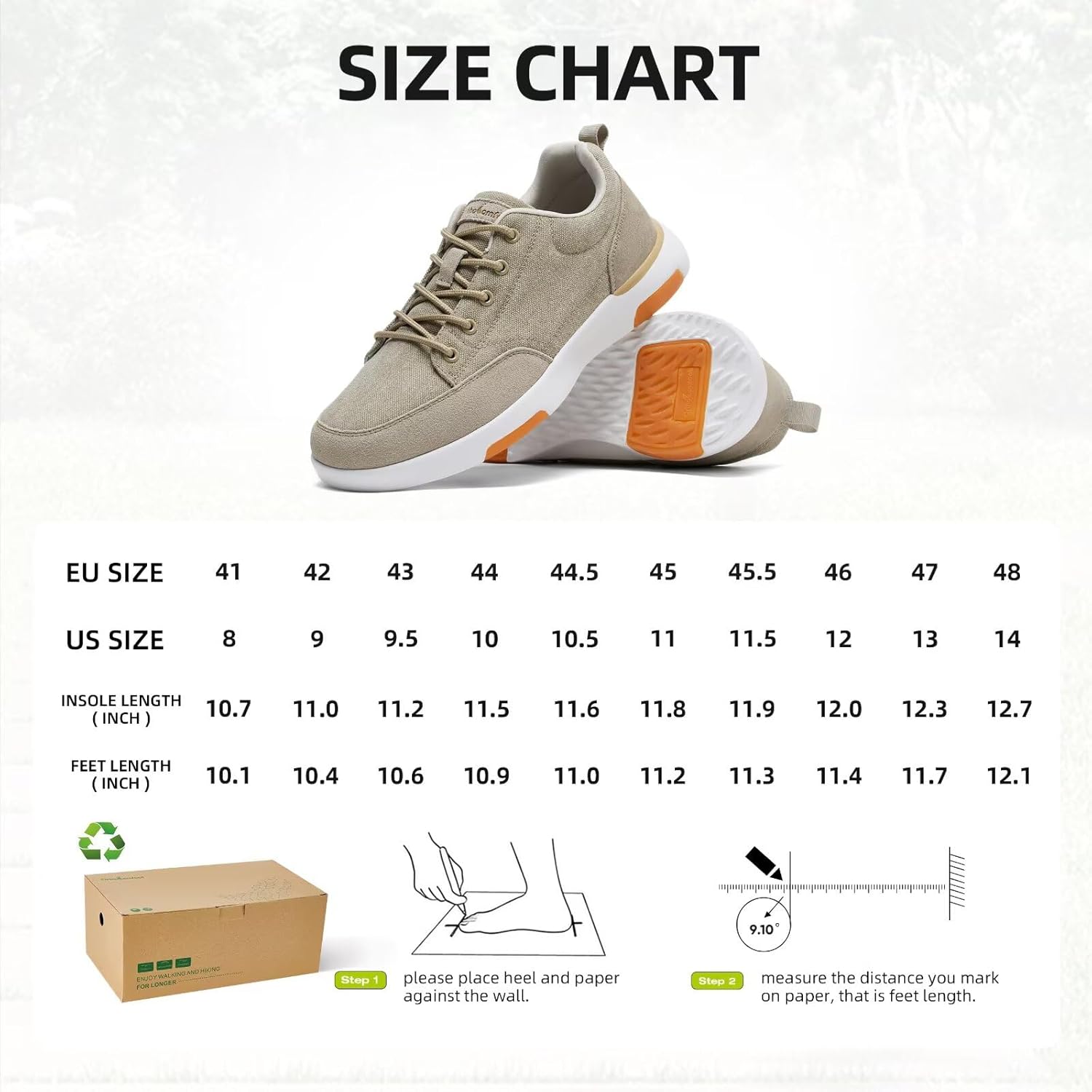 OrthoComfoot Men's Orthopedic Arch Support Walking Shoes: Comfortable Cushioned Plantar Fasciitis Relief Shoes, Breathable Orthotic Fashion Sneakers for Foot and Heel Pain - Image 9