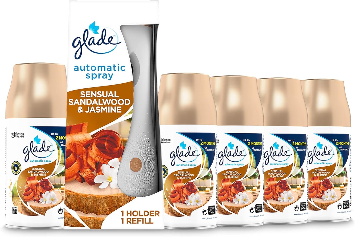 Glade Automatic Air Freshener Holder & Refill, Longlasting Fragrance