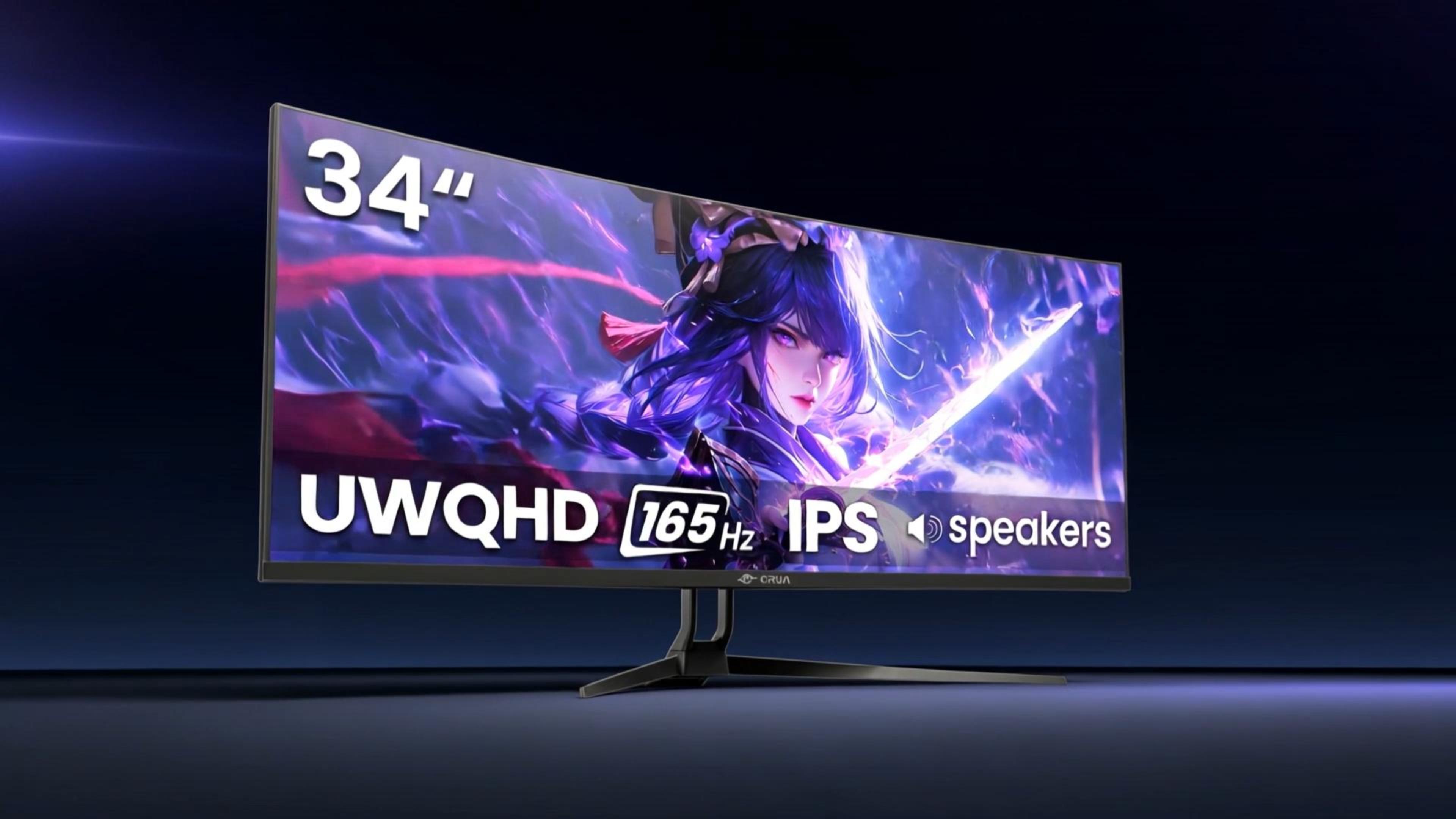 Amazon.com: CRUA 34 Inch 165Hz UWQHD IPS Ultrawide Gaming Monitor