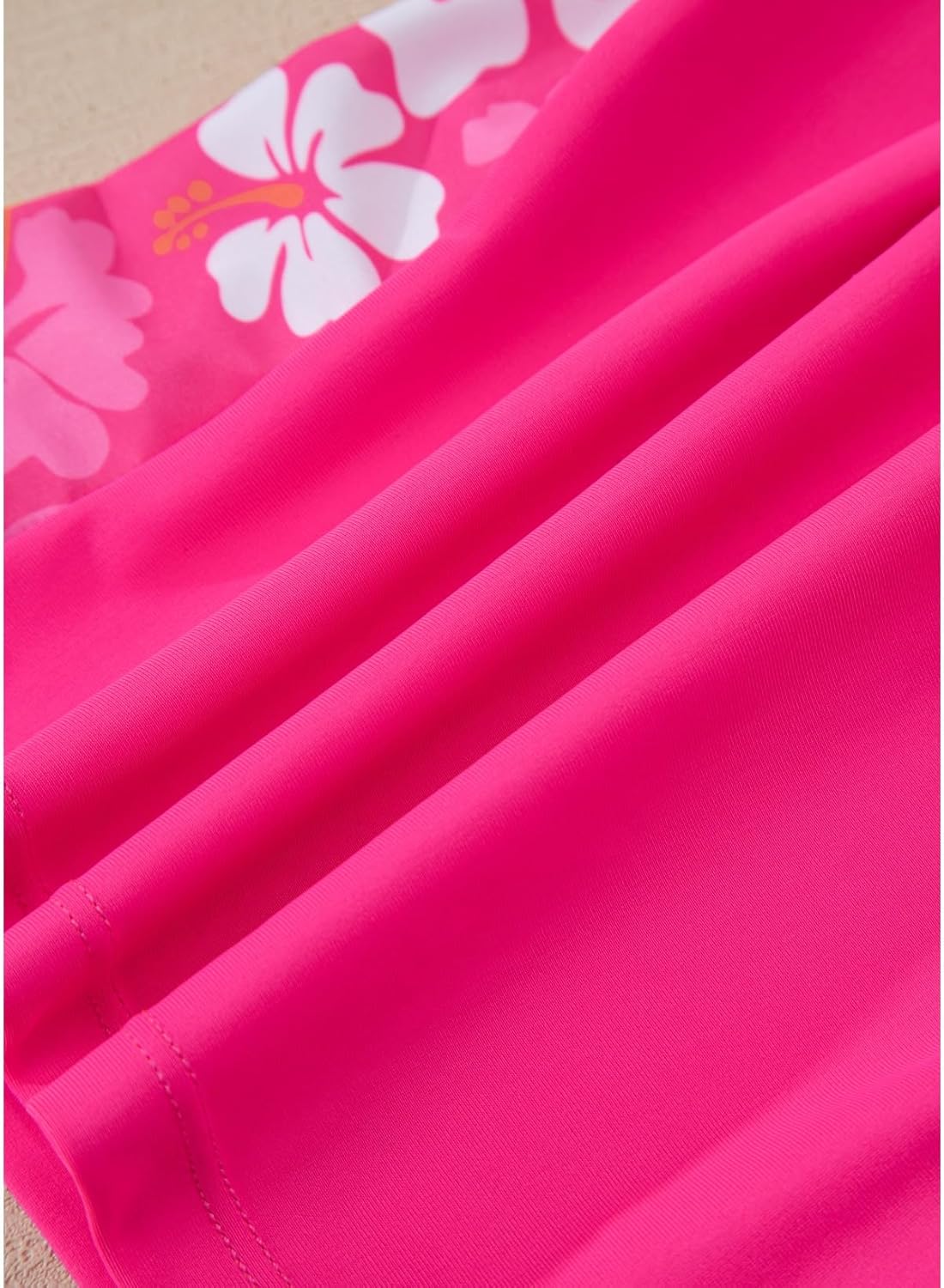 blibean Girls Swimsuits Two Piece Floral Tankini Sets with Chest Pad Size 6-15 Years - Image 6