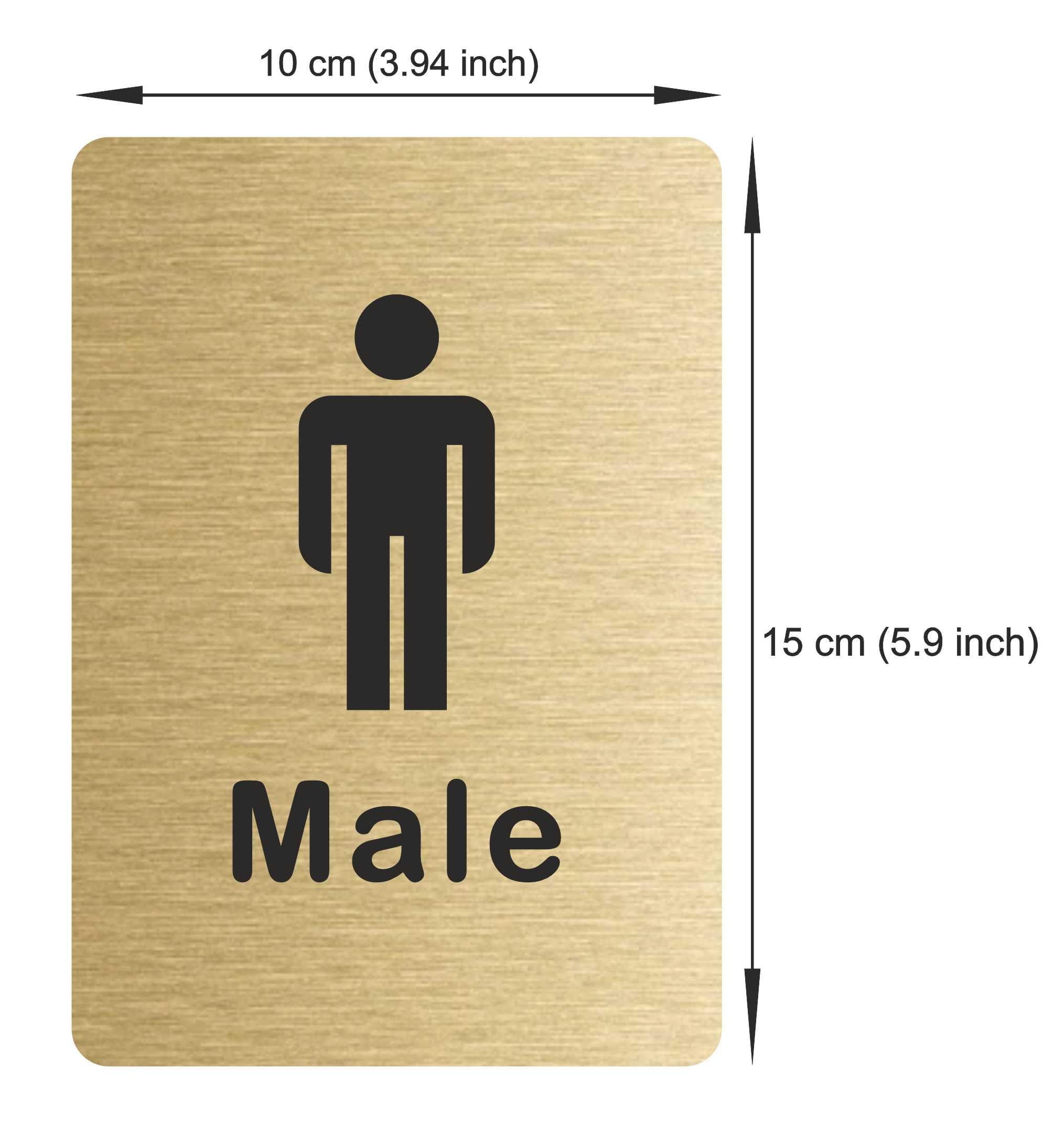 Customcard Ltd Set of 5 Aluminium Signs: Toilets, Male, Female, Accessible, Baby Chang sign-high quality - Image 4