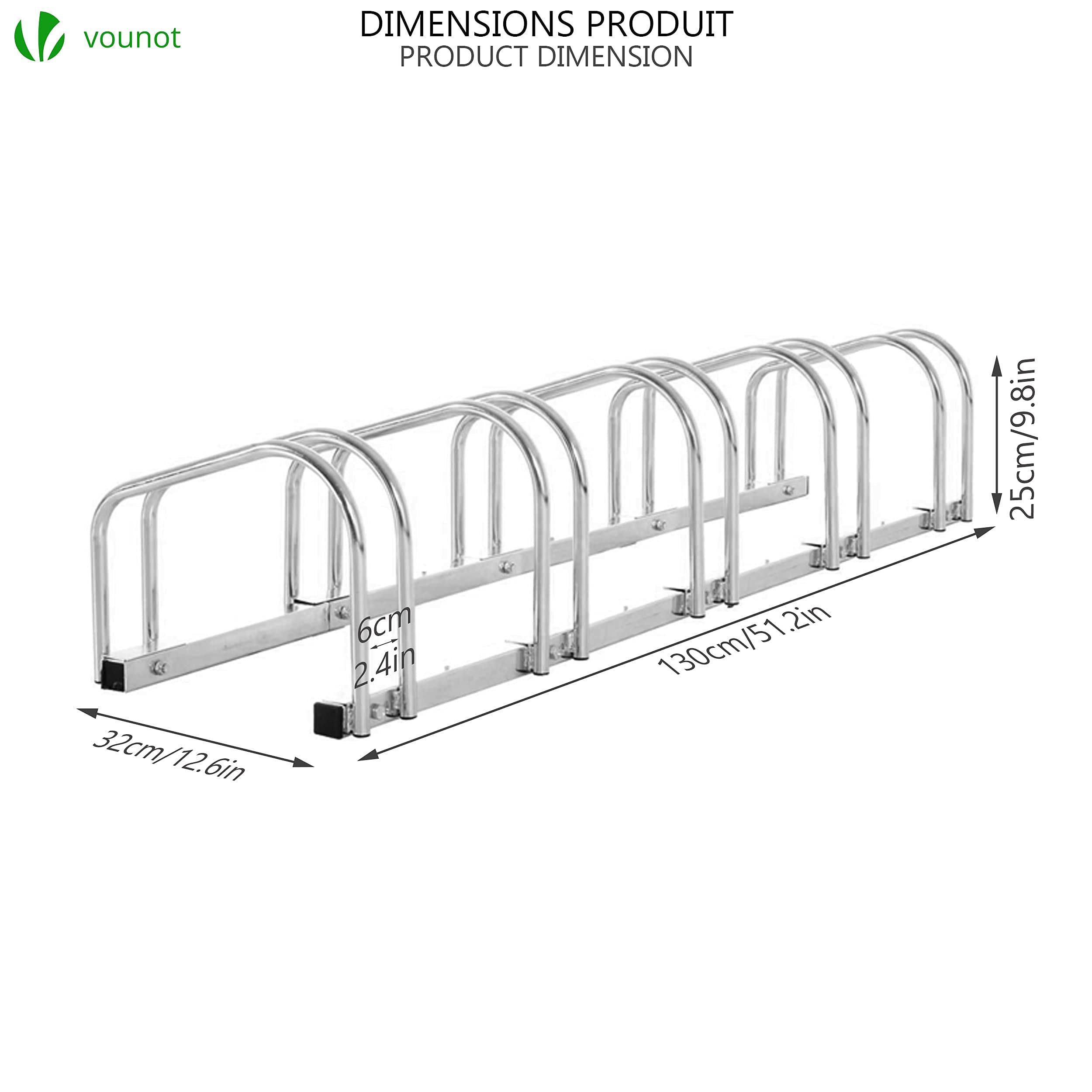 Buy VOUNOT 5 Bike Stand Floor or Wall mounted bike rack for garage