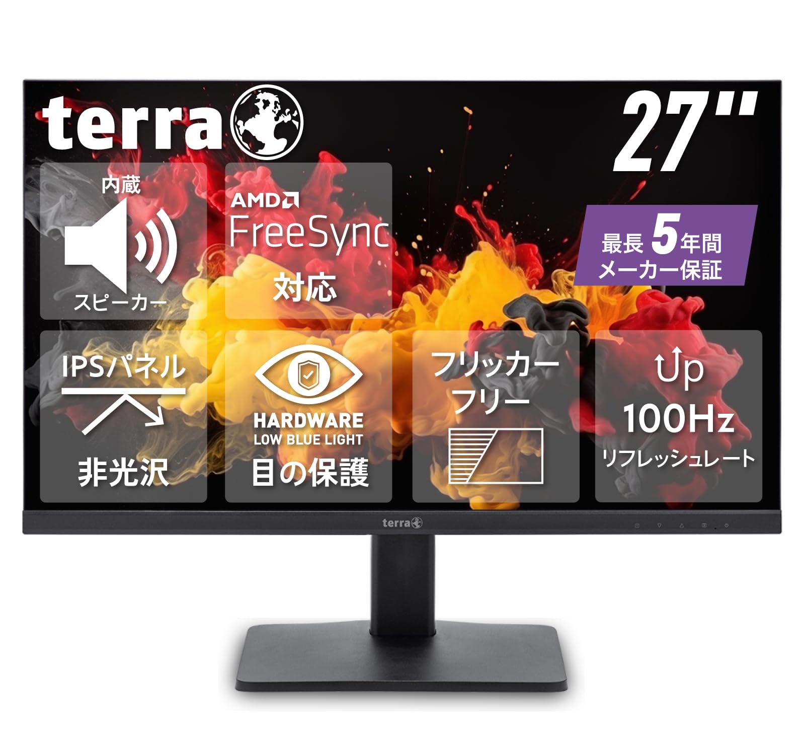 TERRA 2748W 27インチモニター IPS フルHD 100Hz Amazon.co.jp: TERRA 2748W 27インチ モニター 最長 5年保証 IPS