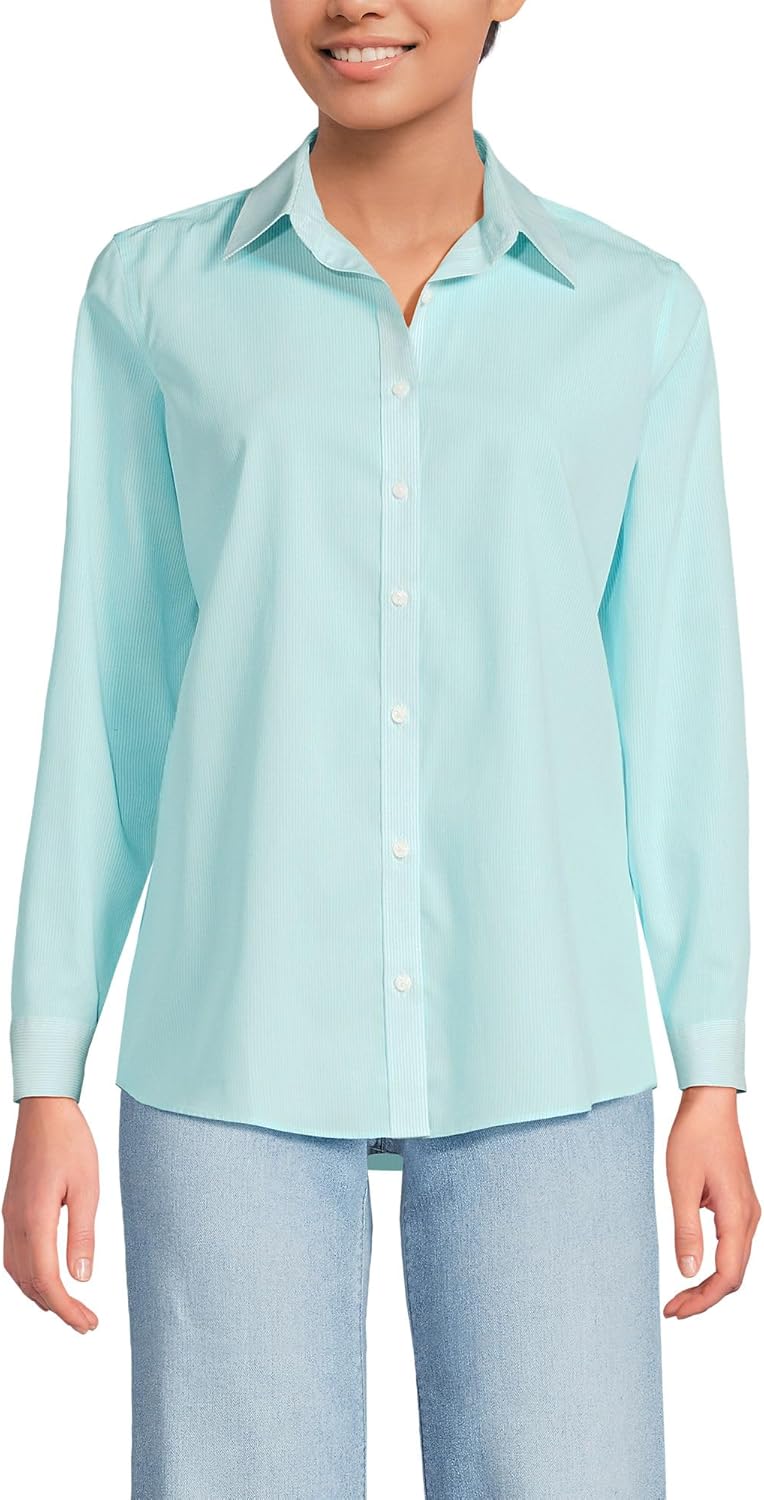 Lands' End Women's Pinwale Cord Long Sleeve Shirt