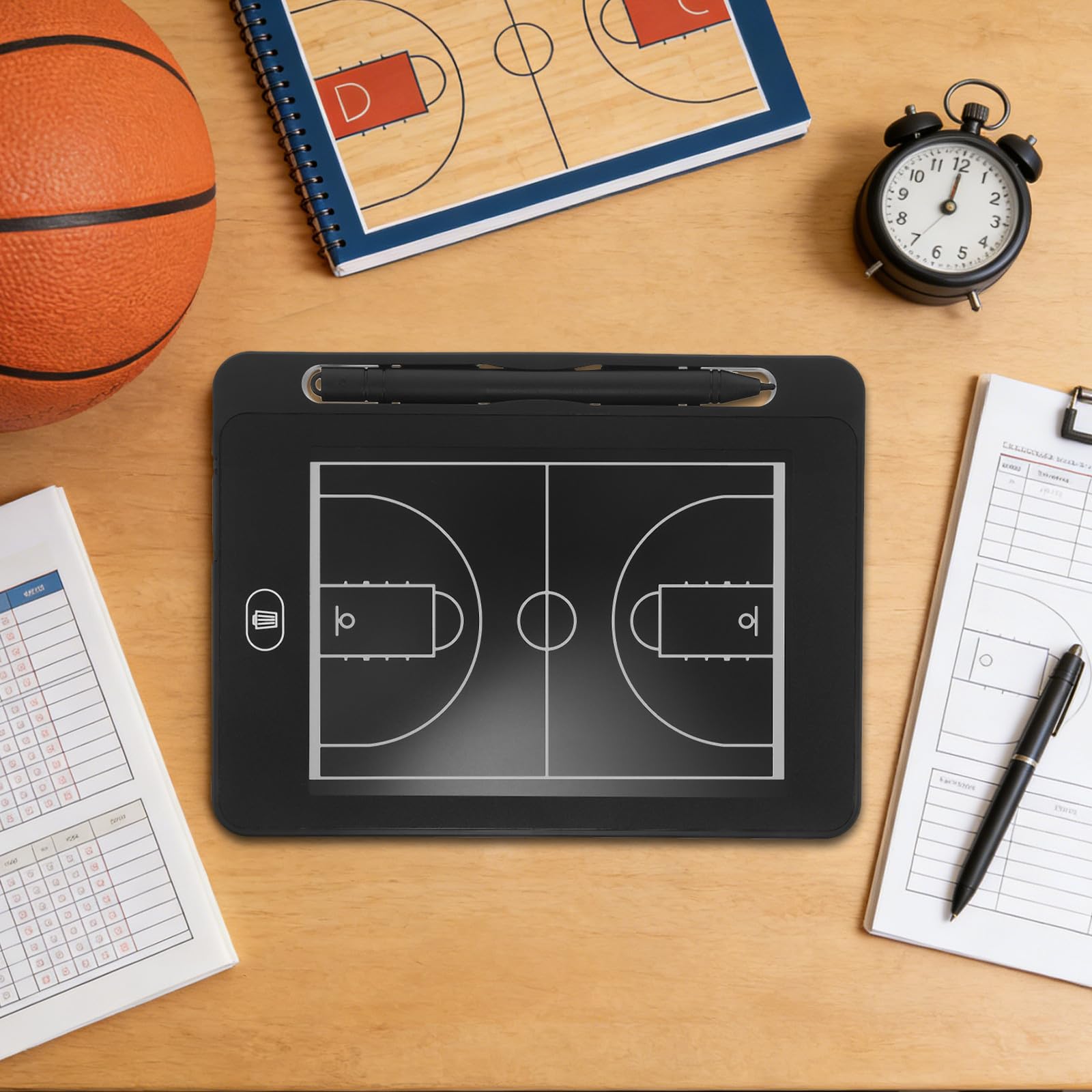 GLEAVI Lavagna Elettronica per Allenamento di Basket - Tavoletta Digitale con Penna per Allenamento, insegnamento e strategia di Gara (Senza Batteria)