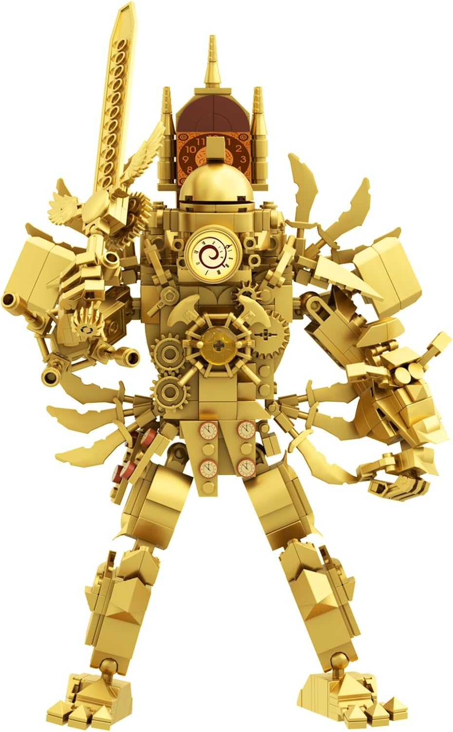 Bentex Skibi Figure Building Set, Titan Clock Man Cameraman Game Model Toys Ideas Collectible Building Bricks Birthday Gift for Adults Fans(551 Pcs)