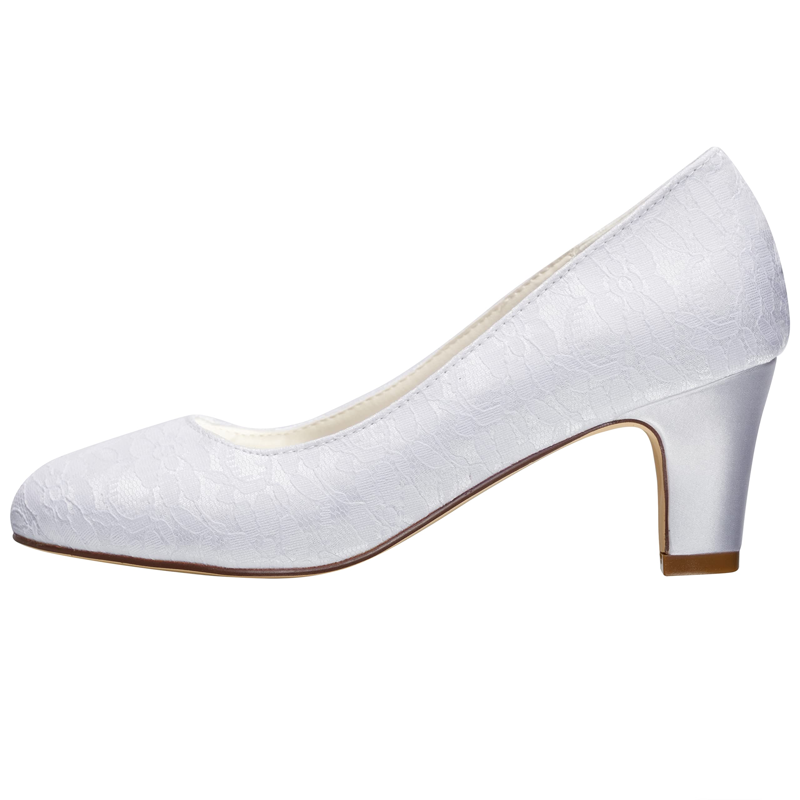 Zapatos Nupciales Zapatos de tacón de Aguja con tacón de Aguja de satén de Seda para Mujer