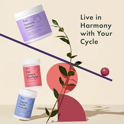 Miniatura 8 de Rael Paquete de suplemento para mujeres: equilibrio hormonal, mio-inositol y D-Chiro inositol (suministro para 30 días) y probióticos, 15 mil