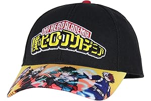 Bioworld My Hero Academia Embroidered Logo 4-Character Adjustable Snapback Hat