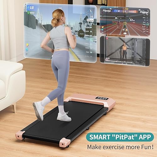 Miniatura 2 de DeerRun Almohadilla para caminar mejorada 2024, caminadora inteligente para debajo del escritorio para el hogar, cintas de correr sin montaje,