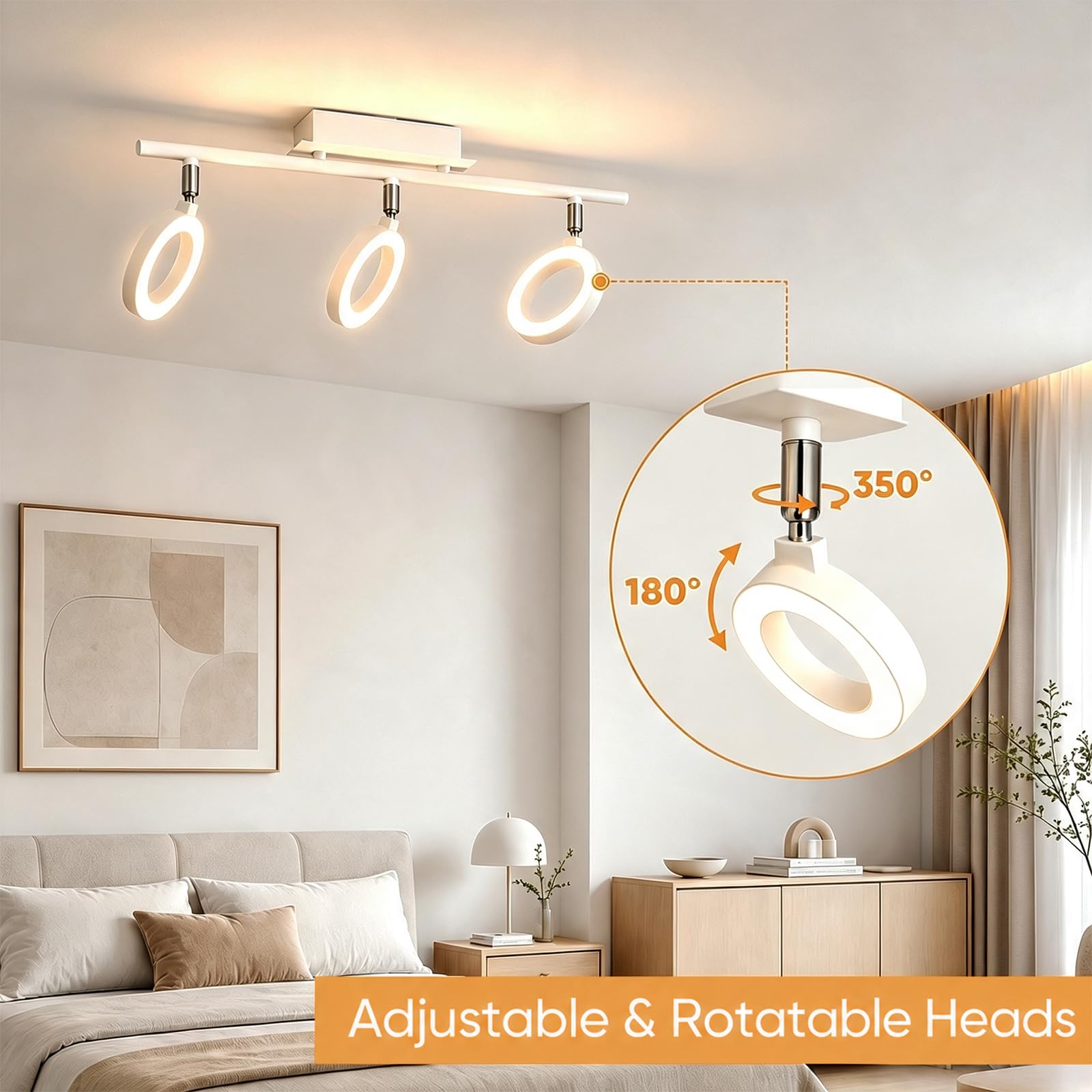 4783624 Moderne Plafonnier LED 3000K Lampe Plafond