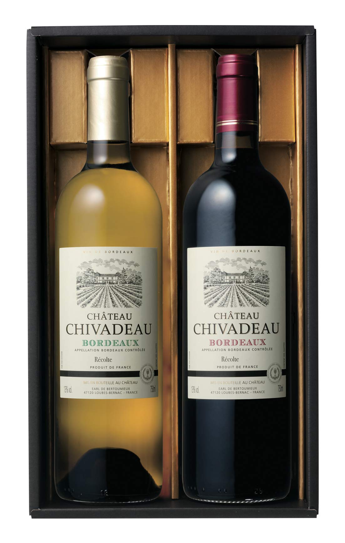 Amazon.co.jp: フランスボルドー2本セット CH30 [ 1500ml ] [ギフトBox