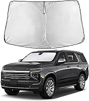 Vista 83 de EcoNour Parasol para parabrisas de camiones con bolsillo de almacenamiento Parasol reflectante de material 240T para protección contra rayos UV