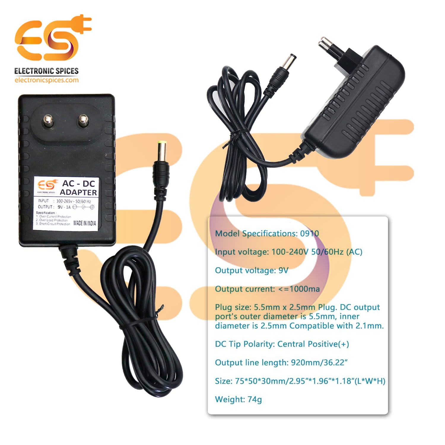 Electronic Spices Basic Starter Kit with Capacitor,Diode,Resistor,Transistor, Jumper Wire, 830 Breadboard (350 Item), Assorted - Image 5 thumbnail