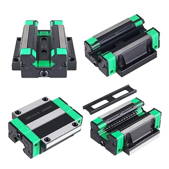 HGW20CC Linear Rail Sliding Block 4PCS Linear Ball Bearing Slide Block Slider Blocks Carriage HGW20CC Motion Bearing Block Open Linear Slider Block for Linear Rail CNC DIY Parts