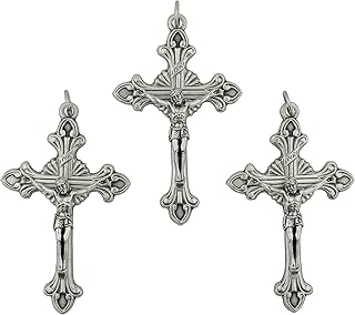 Venerare Bulk Traditional Rosary Crosses (3-Pack) (Sunburst)