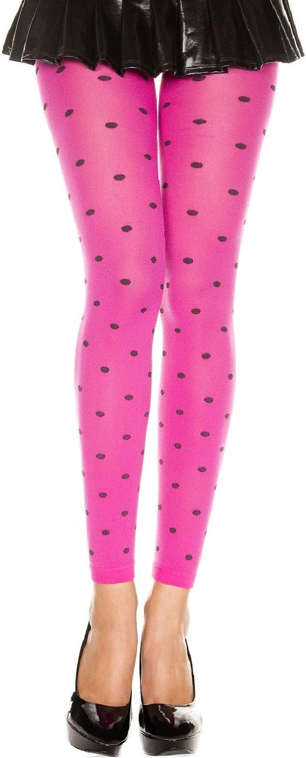 Music Legs Polka dot opaque leggings