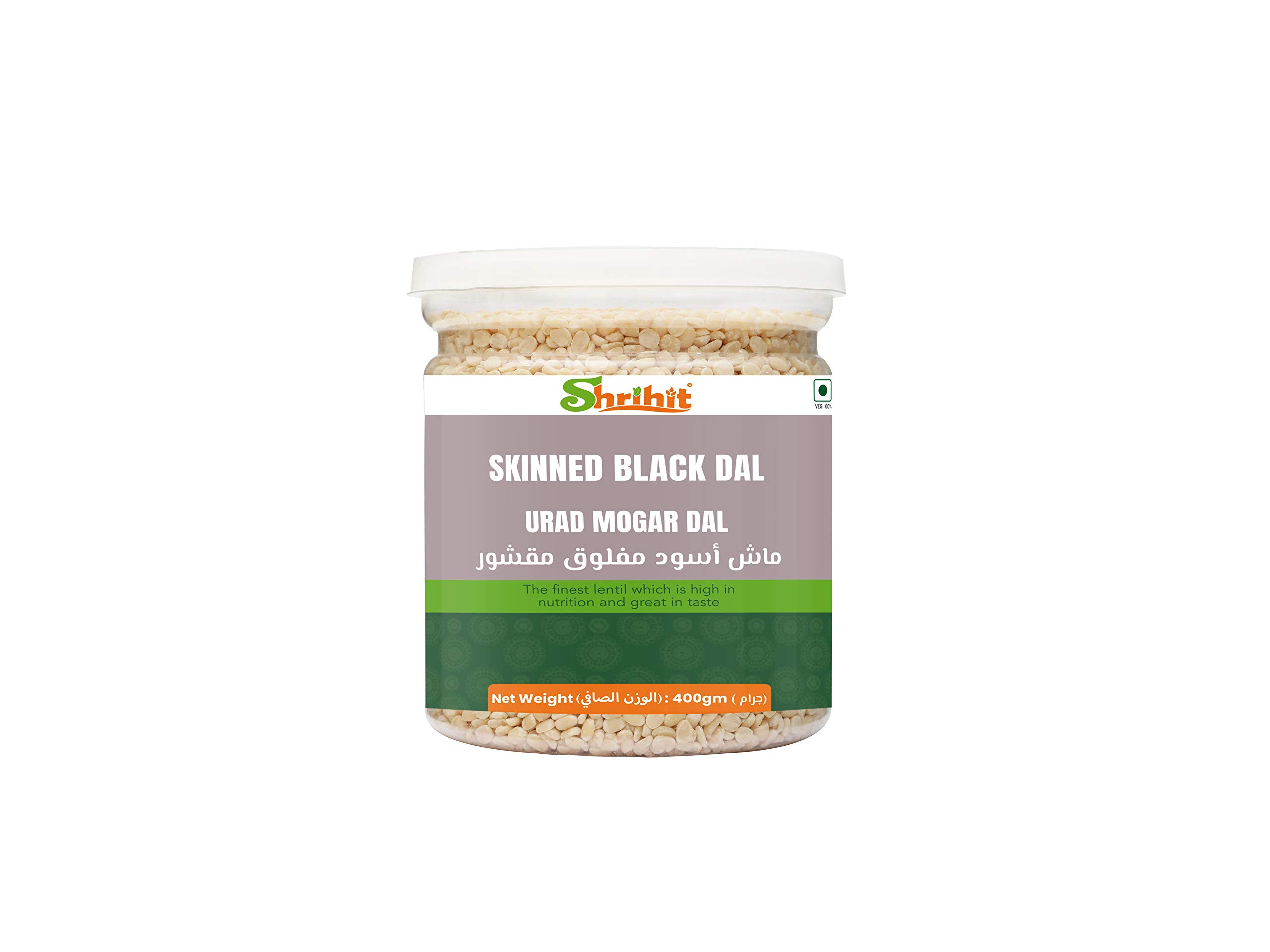 Shrihit Urad Mogar Skinned Black Dal (400g)