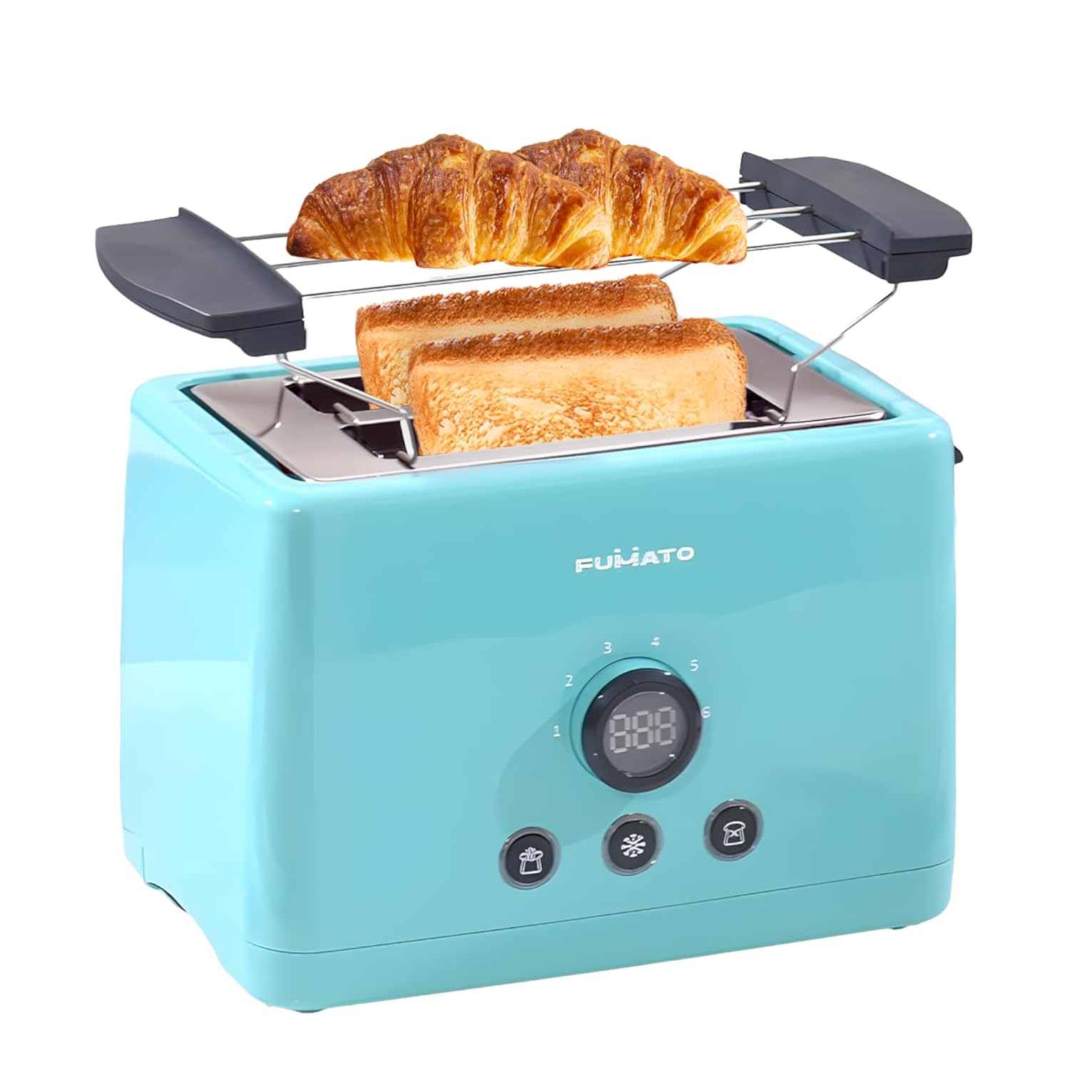 The Better Home FUMATO Anniversary, Wedding Gifts for Couples- 2 Slice Pop-up Toaster with Bun Rack + Non Stick Sandwich Maker | House Warming Gifts for New Home | 1 Yr Warranty (Misty Blue) 4 71sgpoencPL. SL1500