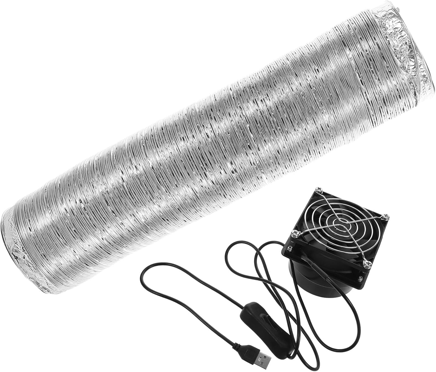 Homoyoyo Usb Adjustable Speed Smoke Fan for Soldering Welding and Kitchen Ventilation Compact Exhaust Duct Hose for Smoke Extraction and Air Quality Improvement