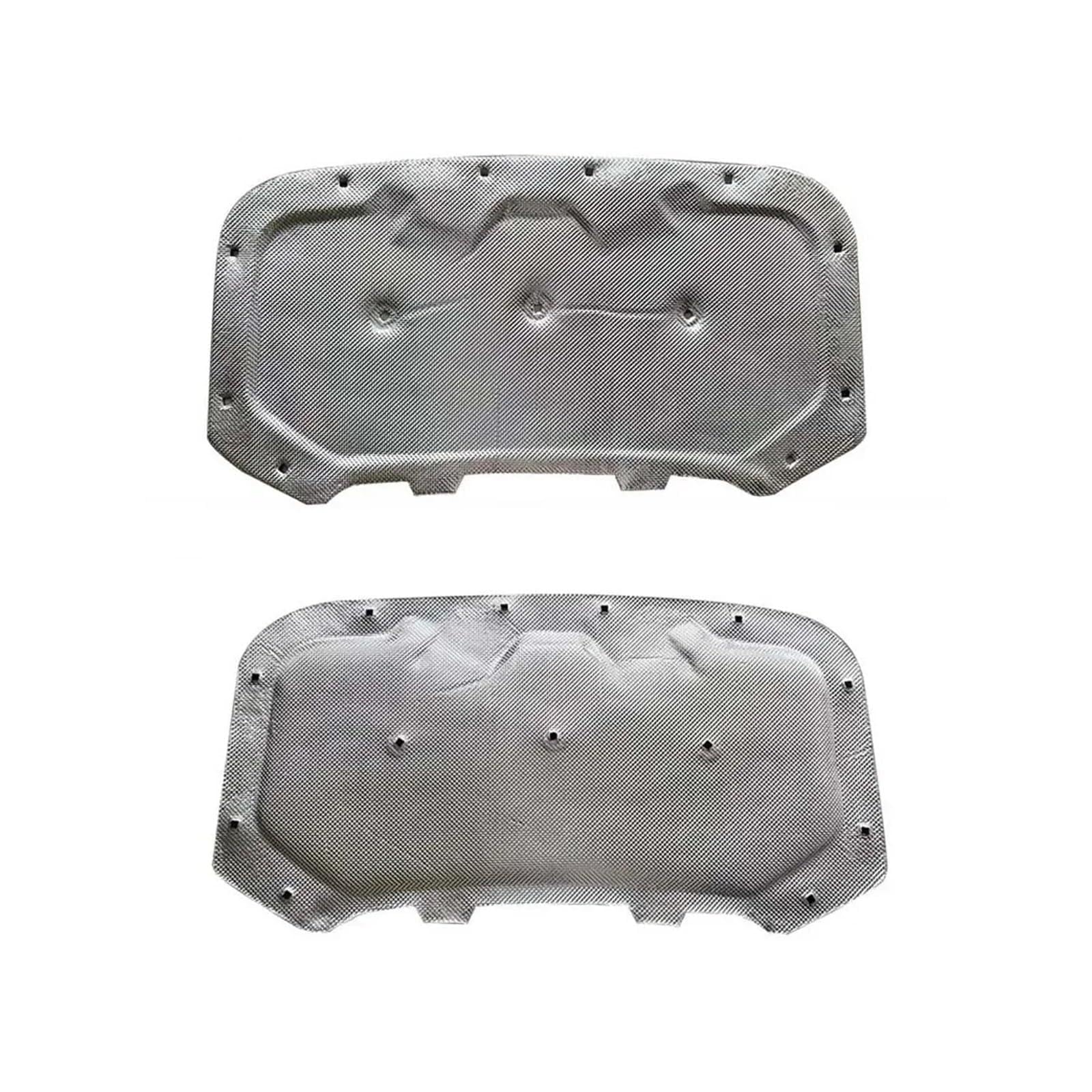 Wuqqxxqcm Type D Car Engine Hood Pad Compatible For Vw Taos Tharu 2018~2025 Black Silver Front Engine Sound Insulation Carpet Rug Car Accessories(Type D)