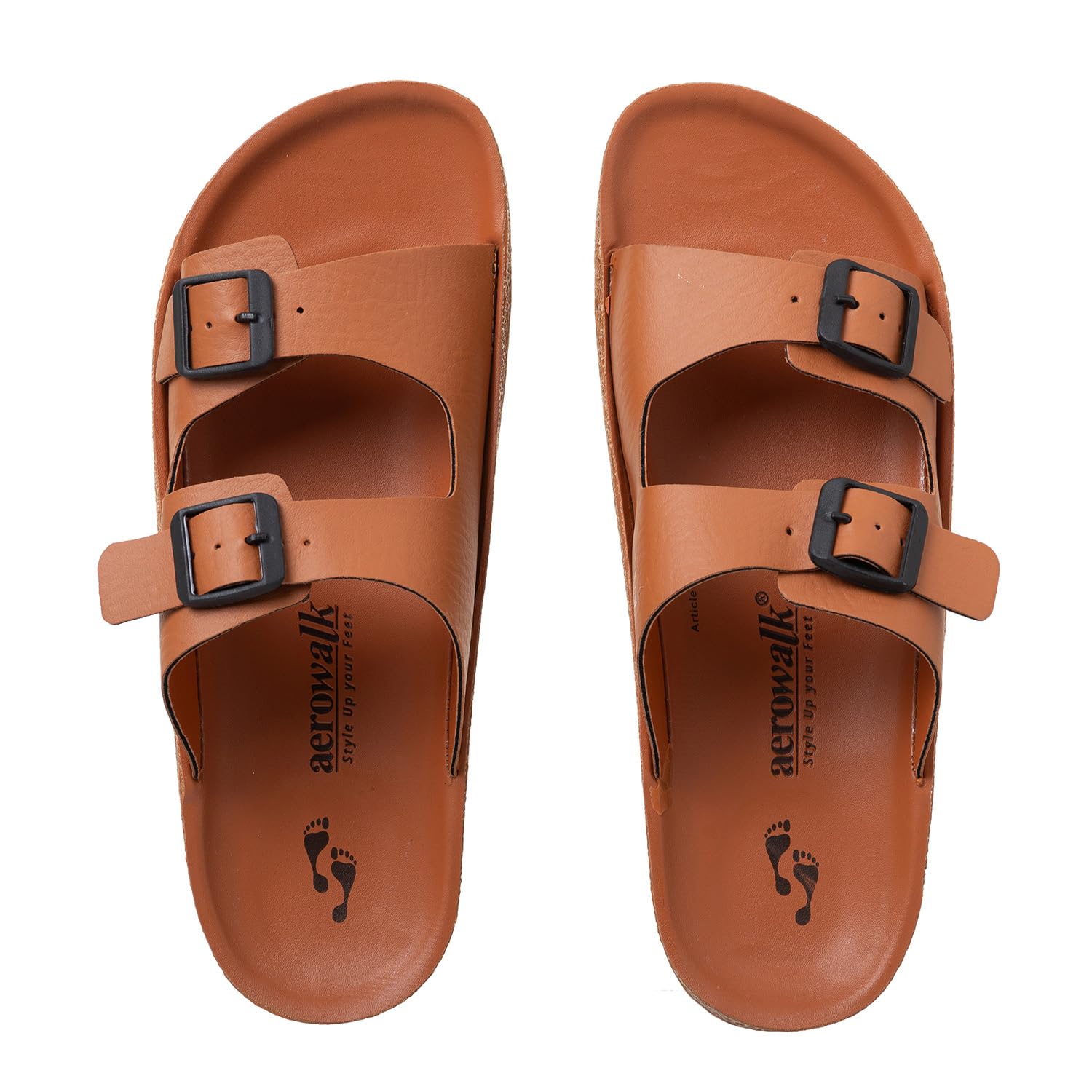 AEROWALK Stylish T-Shape Fashion Slipper for Men | Comfortable | Lightweight | Anti Skid | Casual Office Footwear | (KC31_TAN_45) (B0CKXLSJM4) Amazon Price History, Amazon Price Tracker
