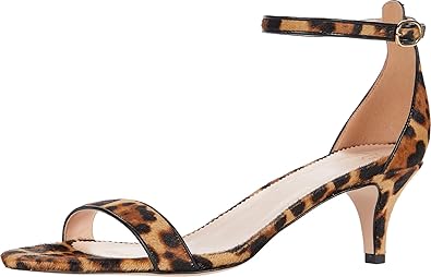 brown kitten heel sandals