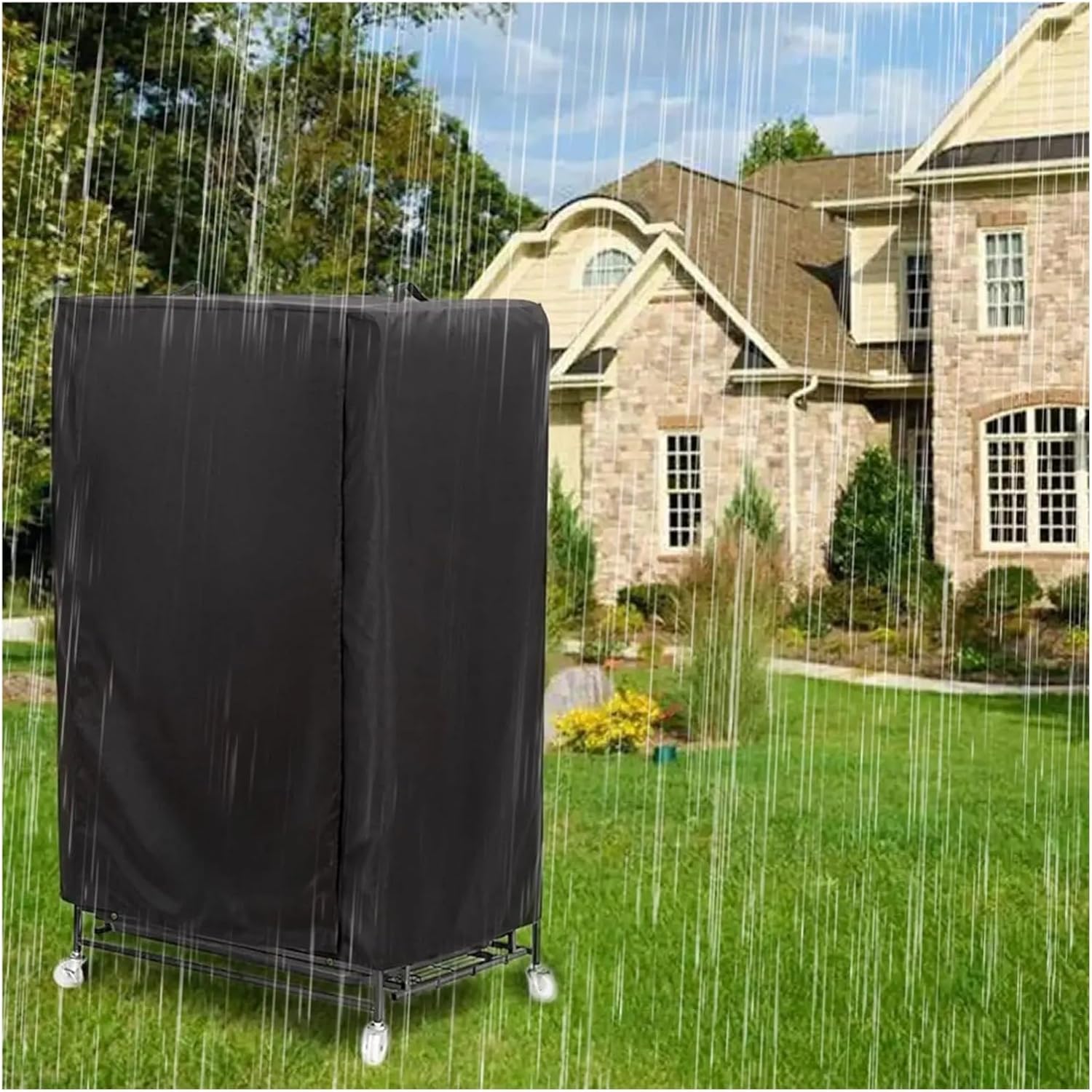 Bird Cage Cover Breathable Blackout Bird Cage Cover Washable Waterproof Nighttime for Sleep, Parrot Cockatiel Parakeet(48x48x102cm)