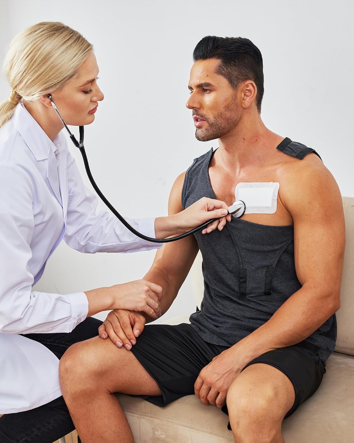 Deyeek Unisex Shoulder Snap-Access Tank Tops Post Surgery Shirts Tear Away Chemo Shirt Clothes After Rotator Cuff Surgery