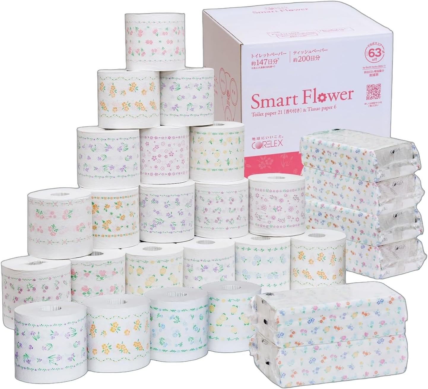 【ケース販売】トイレットペーパーとティシ