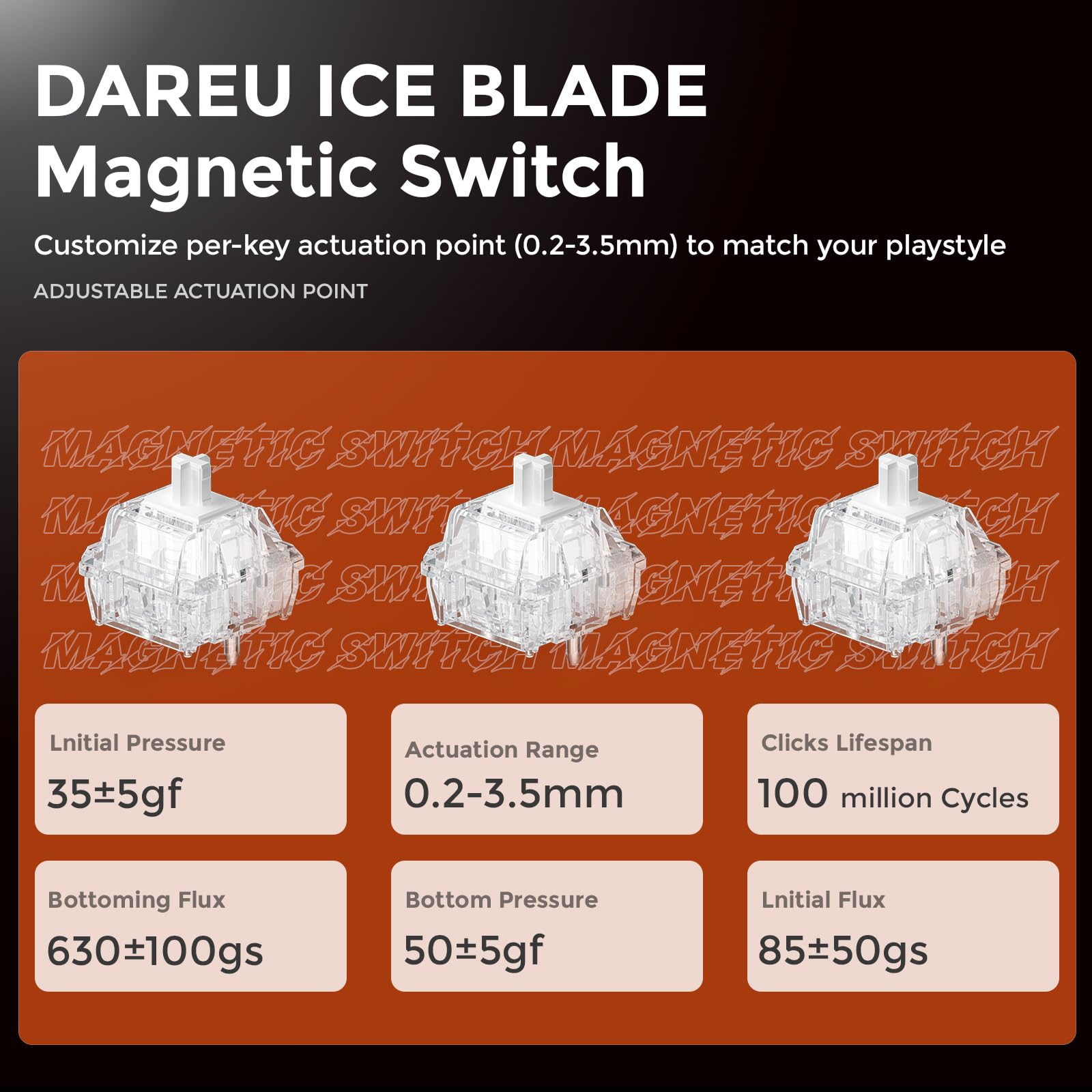 DAREU COOL68 Teclado Gaming con Disparador rápido de 8000 Hz, precisión RT de 0,01 mm, Teclado mecánico magnético con Cable al 65% con interruptores de Efecto Hall, 20 Modos RGB, para PC/Mac