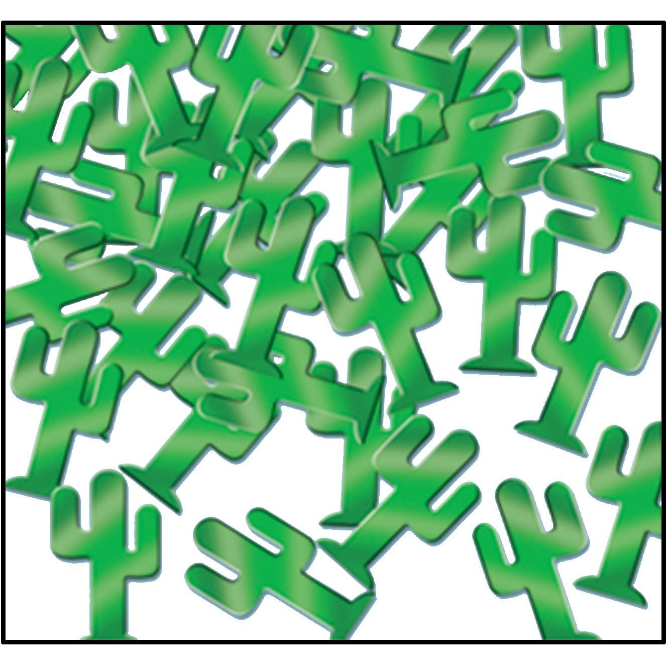 Confettis de fete cactus Fanci-fetti vert accessoire deco de table anniversaire Mexique