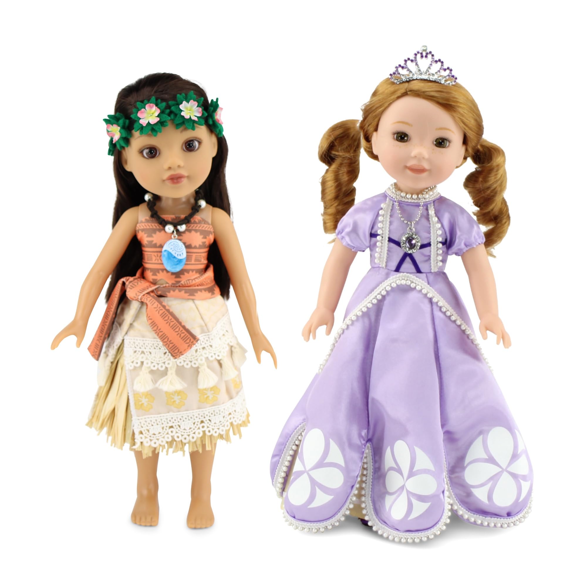 Heless Pink Princess Emily Doll Romper - Velour Outfit For 28-35 Cm Dolls & Toys