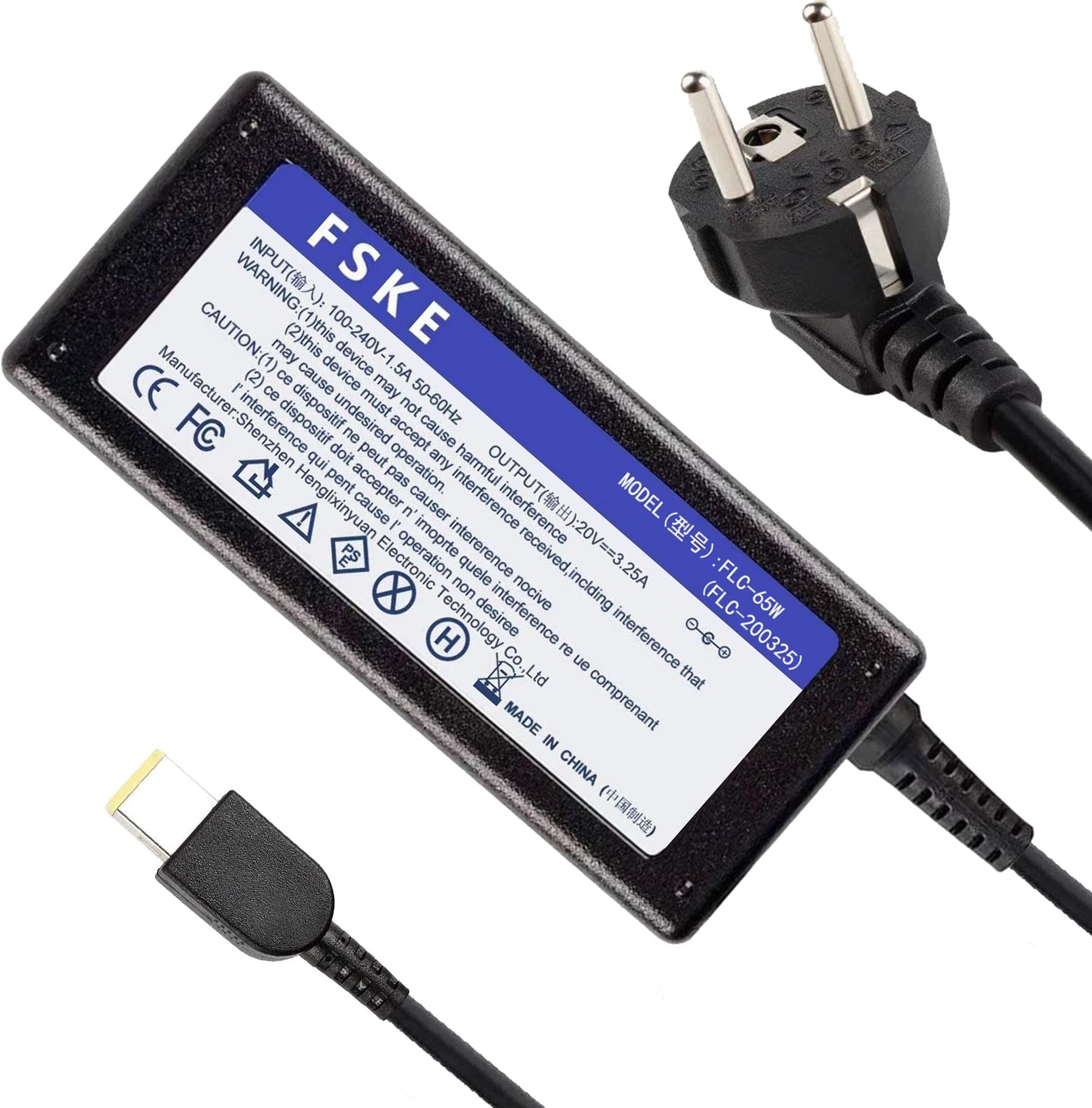 Alimentatore 65W per Lenovo ThinkPad SL510 X61 Tablet | Caricabatterie Sicuro