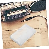 Vista 5 de Caja de almacenamiento de cinta de casete vintage, soporte de plástico transparente para casetes de música, joyería y organización de cristal